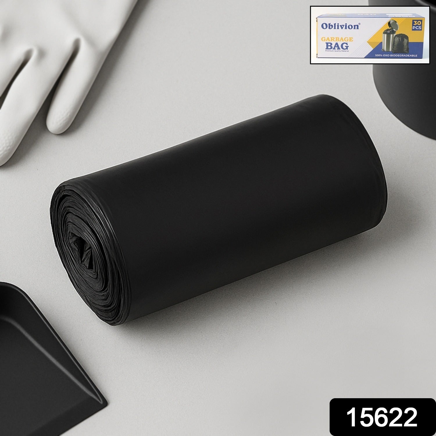 Garbage Bags Medium Size Black Colour (1 Pc  24 X 32) Garbage Bags Medium Size Black Colour (1 Pc  24 X 32)